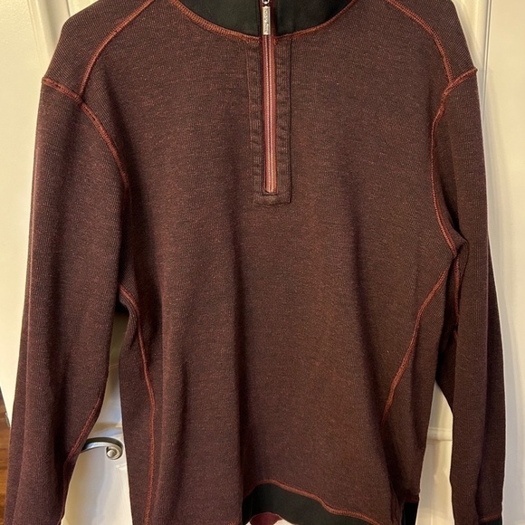 Tommy Bahama 1/4 Zip Reversible Sweater - Picture 5 of 5